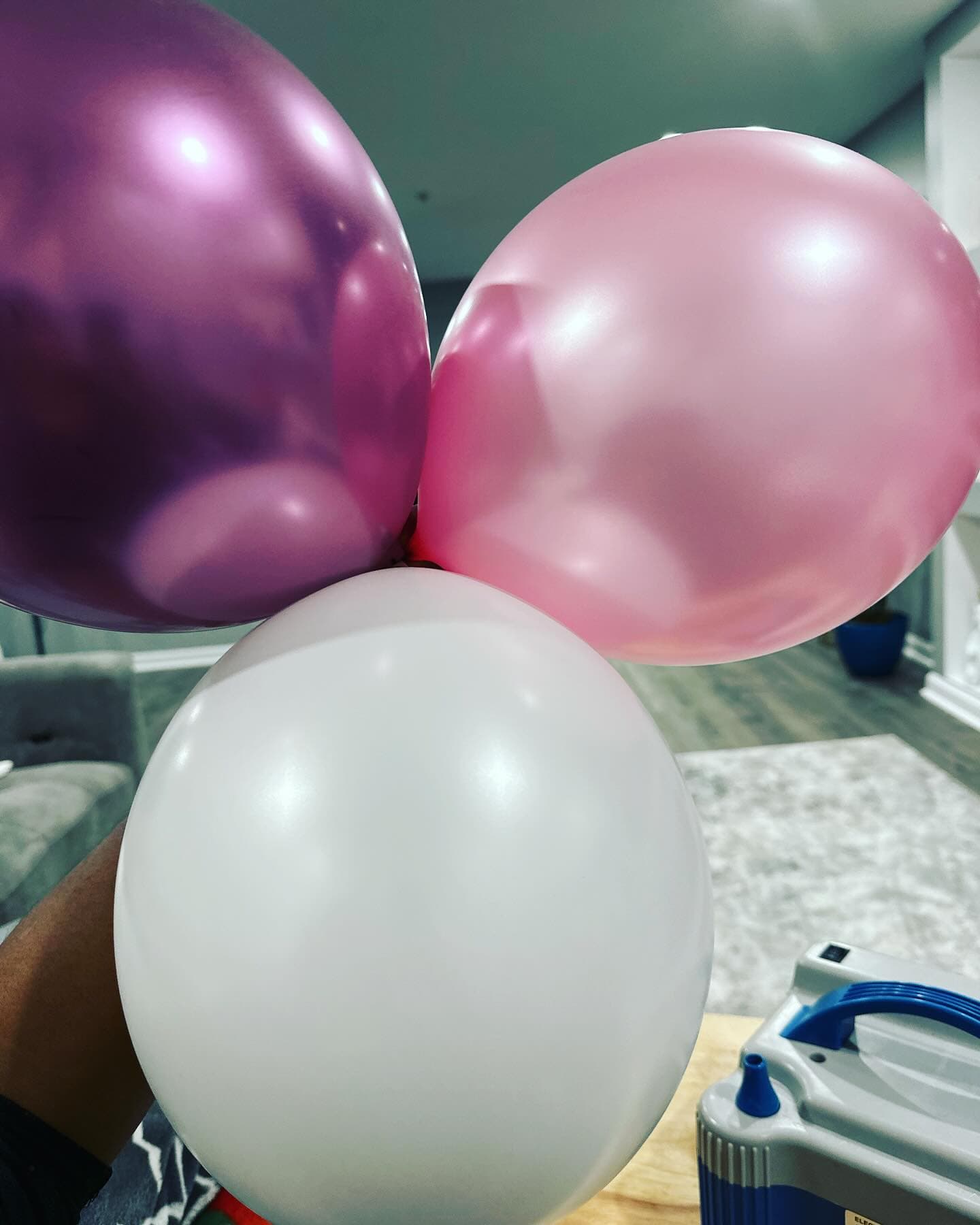 AKA Sorority Pearls of Promise Debutant Program balloon setup