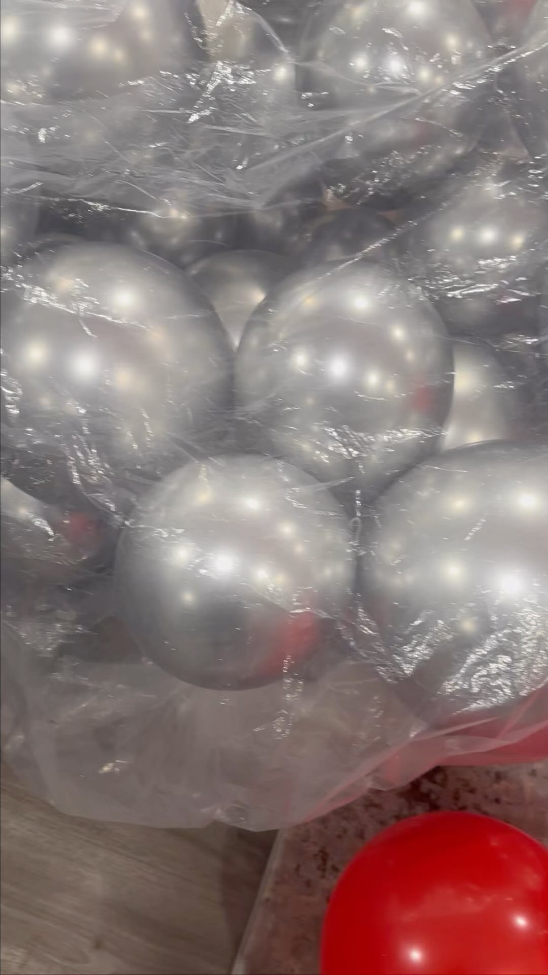 Dramatic prom staircase balloon transformation